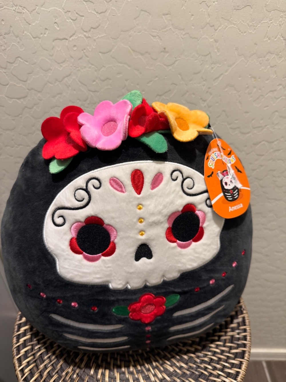 Squishmallow Sugar Skull Anessa.12 inches